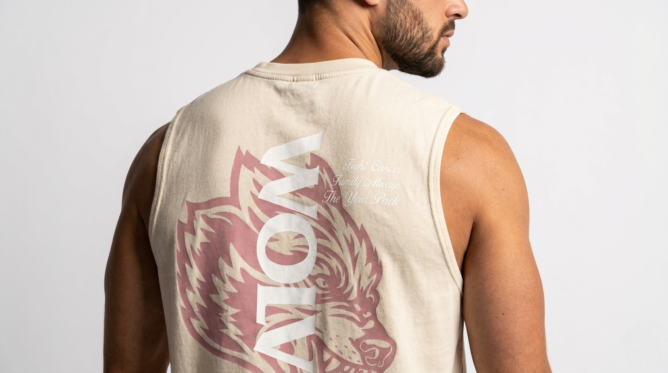 Vintage wolf (וניל-ורוד)
