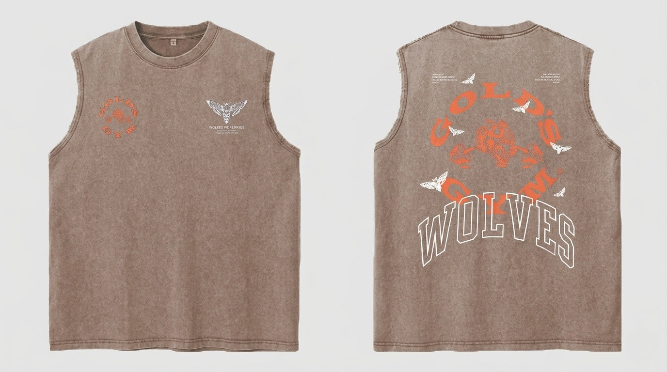 Vintage Wolves (חום - כתום)